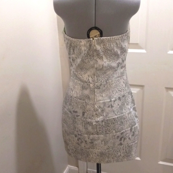 Trixie Sz 13, Snakeskin Look, Strapless Mini YK2 - Picture 3 of 6